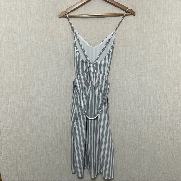 Lulus Nelson Gray and White Striped Midi Dress (XS) Excellent Condition - Picture 3 of 11